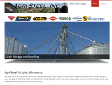 Tablet Screenshot of agri-steel.com